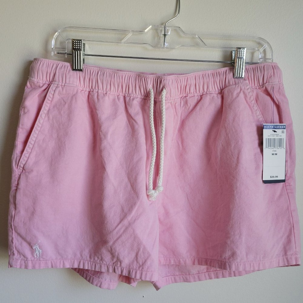Polo Ralph Lauren NWT Pink Elastic Waist Shorts M